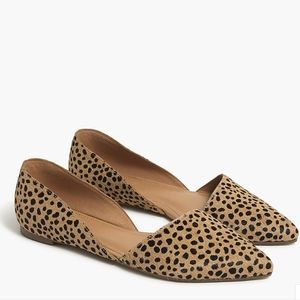 Zoe leopard calf hair d'Orsay flats